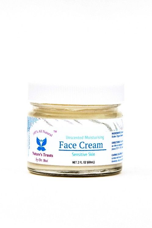 All natural unscented facial cream